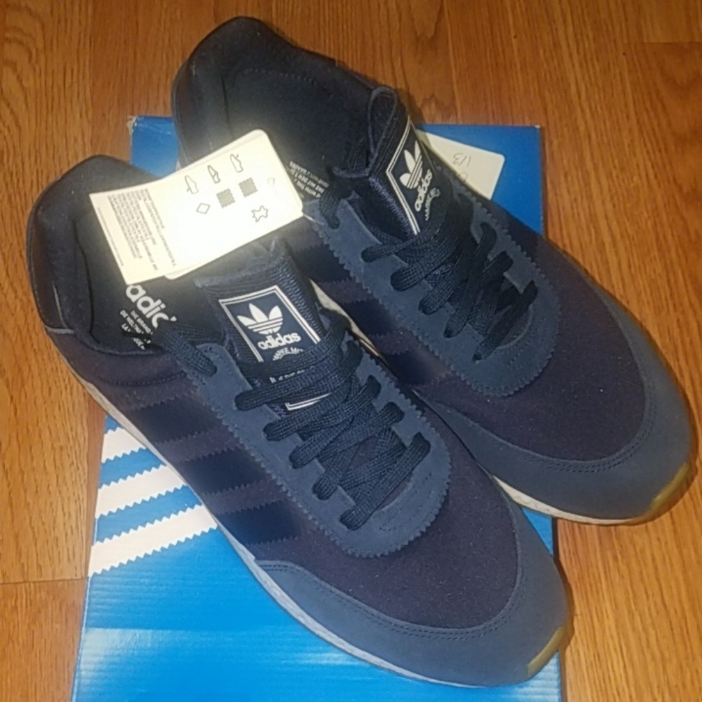 New Men's Adidas Originals I-5923 Navy/Navy/Gum